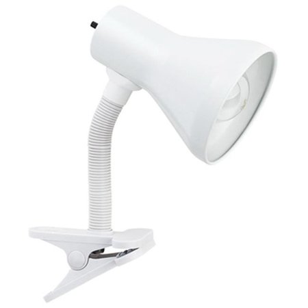 KABA ILCO Kaba Ilco 209978 10.25 in. White Clip Lamp 209978